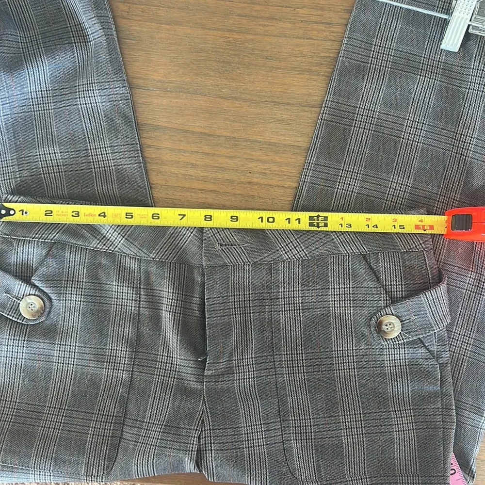 Excellent Condition Helen Wang Capri Pants Plaid Size 6 - Picture 7 of 8